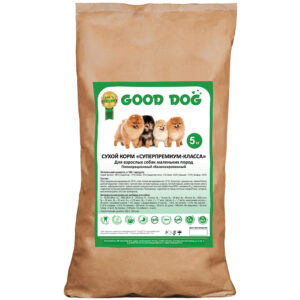 Сухой корм «Супер-Премиум» класса для собак мелких пород «GOOD DOG» ВЕС: 5 КГ